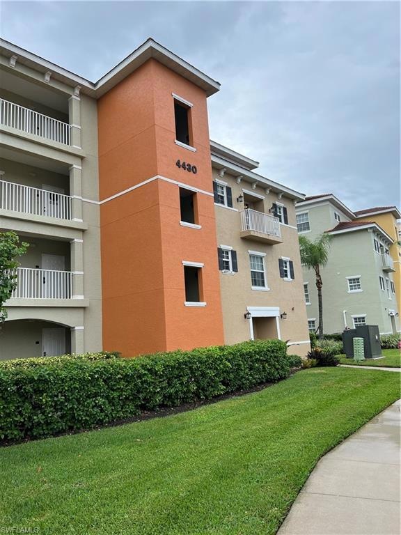 Condo runs from 3rd to 4th floor, with front balco