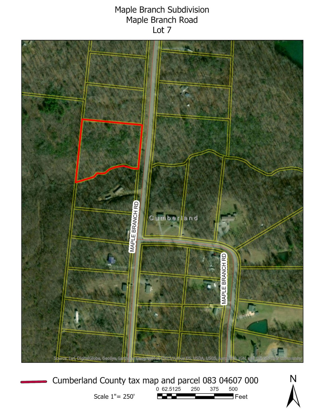 Aerial Maple Branch lot 7