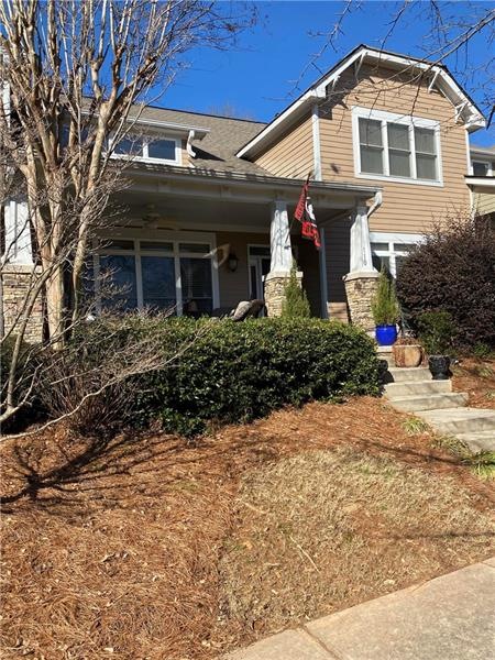 Front of Townhome sits majestically overlooking th