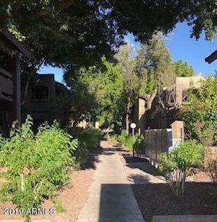 Walk way to condo