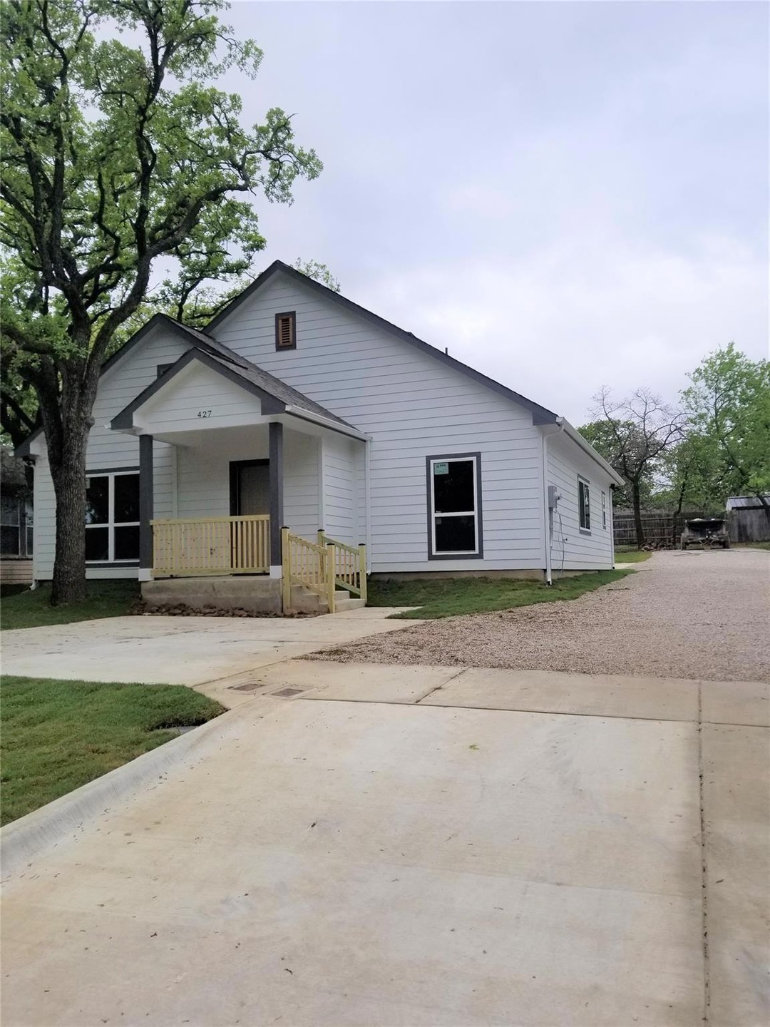View of front of house with covered porch