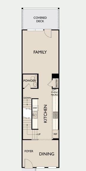 First floor kitchen, family room & dining. LOVELY covered porch off family room!
