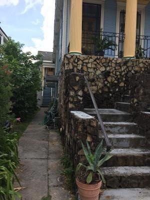 Side Walk way to Apt  B 1