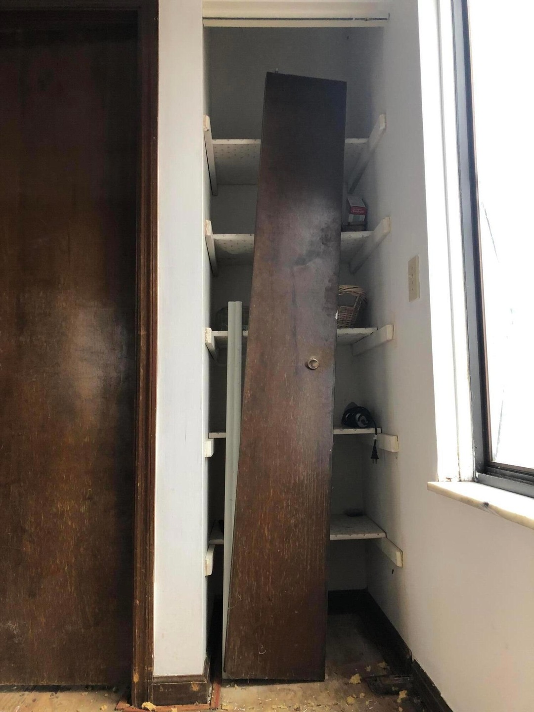 Upstairs closet