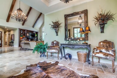 Travertine Floors in all living areas.