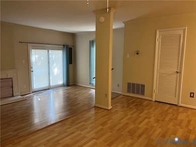 Dining Room/Living Room with fireplace