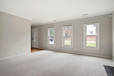Spacious family room with gas fireplace!