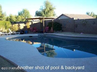 Another shot of pool and backyard