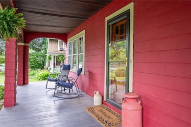 Rocking chair ready. This covered front porch is m