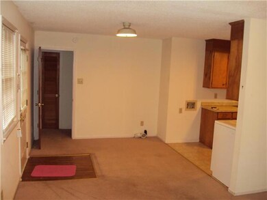 Dining area at the other end of fkitchen.