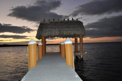 Sunset view from chickee