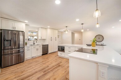 Large kitchen island.