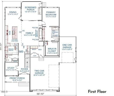 7809 Haymarket Lane - First Floor Plan