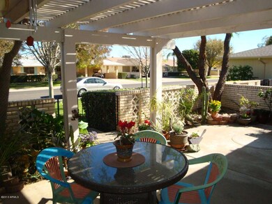 FRONT PATIO WITH SHADE
