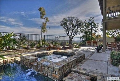 Extensive hardscape in the front yard, backyard an