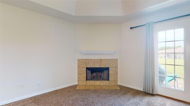 Den with Fireplace