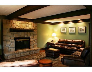 Family Room. Beamed Ceiling; HW Flooring (2010); R