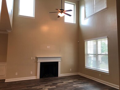 Electric fireplace in greatroom