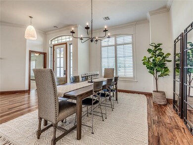 The crown molding & wood details throughout this h