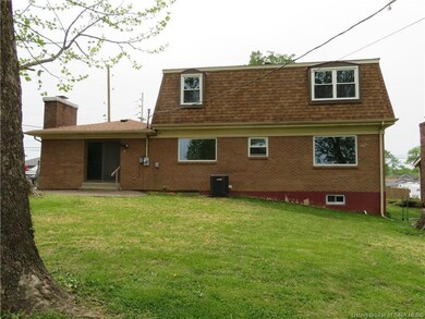 Back view of the home
