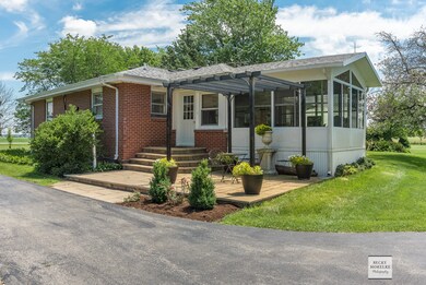 Side view of the home with the Sun Room