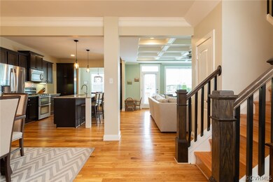 View from foyer looking into this great open floor