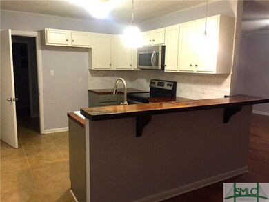 Door to laundry room and pantry