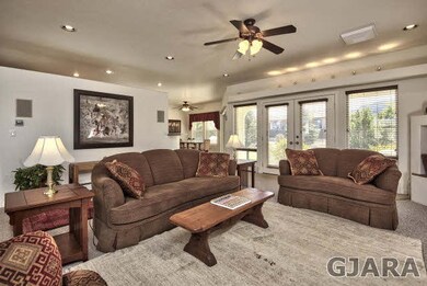 Spacious living area. Access patio from two differ