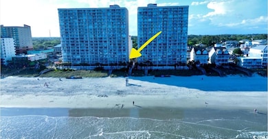 View of urban area with extended coastline