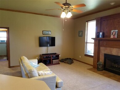 Fantastic lighting in living area.
