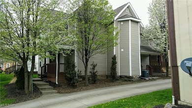 View of home's exterior with a shingled roof and a central air condition unit