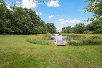 Private pond in the backyard.