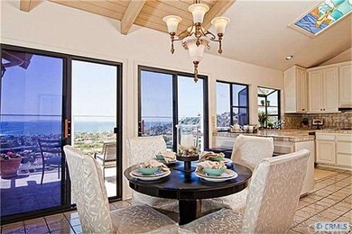 Close up of breakfast nook and kitchen that opens 