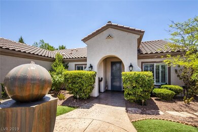 Fountain at front entry