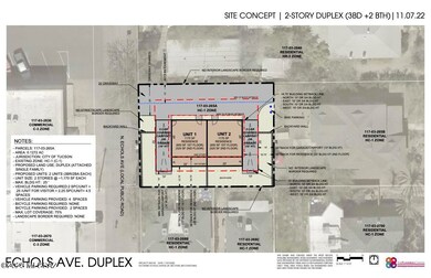 Site Concept. 2 story duplex