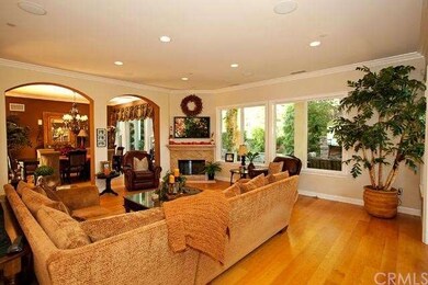 Oversized Family Room overlooks backyard