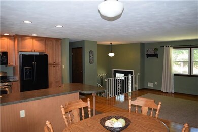 This great open floor plan makes this house feel l