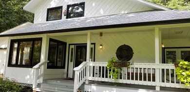 Welcoming covered front porch