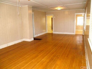 living room with original hardwood floors