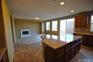 Kitchen open to Family room