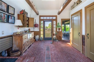 Informal Mud Room offers easy access...