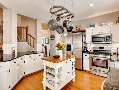 Beautifully updated kitchen with island.