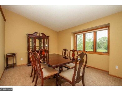 Sun-drenched formal dining area.