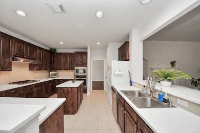 Kitchen open to family room