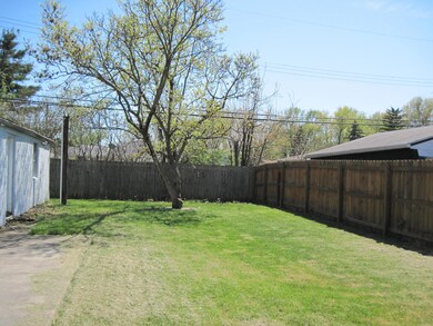 Fenced back yard