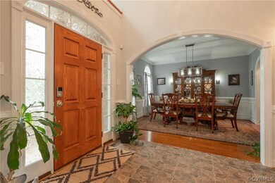 Arched entrance to formal Dining room