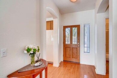 Entrance with Cut Glass in Front Door
