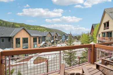 Balcony with a residential view and a mountain vie