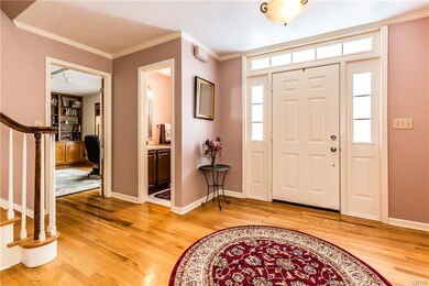 Powder room off front entrance