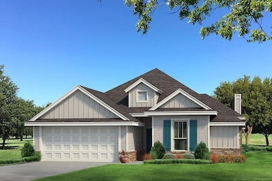 View of front of home with board and batten siding